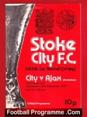 Stoke City v Ajax 1974 – UEFA CUp Match