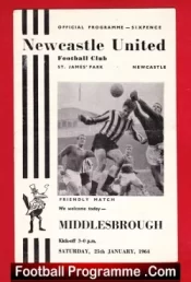 Newcastle United v Middlesbrough 1964 – Friendly Match