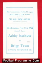 Ashby Institute v Brigg Town 1966 – Lincolnshire Cup Final