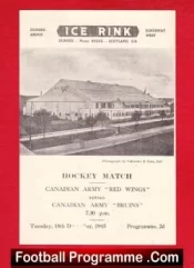 Canadian Army Red v Canada Army Bruins 1945 – Dundee Scotland