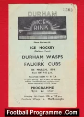 Durham Wasps Ice Hockey v Falkirk Cubs 1950
