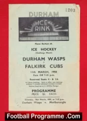 Durham Wasps Ice Hockey v Falkirk Cubs 1950