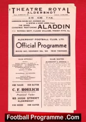 Aldershot v Reading 1944 – War Time Football Programmes