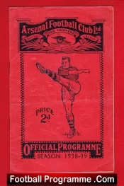 Arsenal v Liverpool 1939 – 1930s Football Programmes Matt Busby