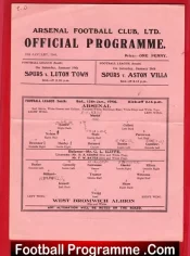 Arsenal v WBA 1946 – 1940s Football Programme