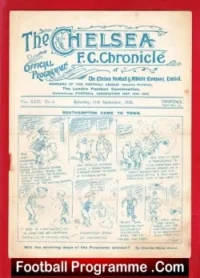 Chelsea v Southampton 1926 – 1920s Football Programme