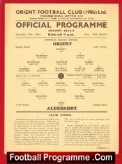 Clapton Orient v Aldershot 1944 – War Time