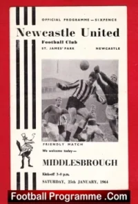 Newcastle United v Middlesbrough 1964 – Friendly Match