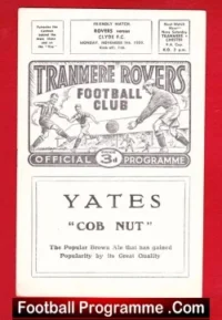 Tranmere Rovers v Clyde 1959 – Friendly Game Scottish Team