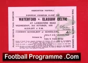 Waterford v Glasgow Celtic 1970 – European Cup Full Ticket