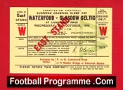 Waterford v Glasgow Celtic 1970 – Full Ticket European Cup