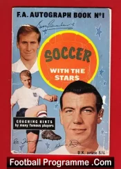 FA Autograph Book Soccer With The Stars 1961