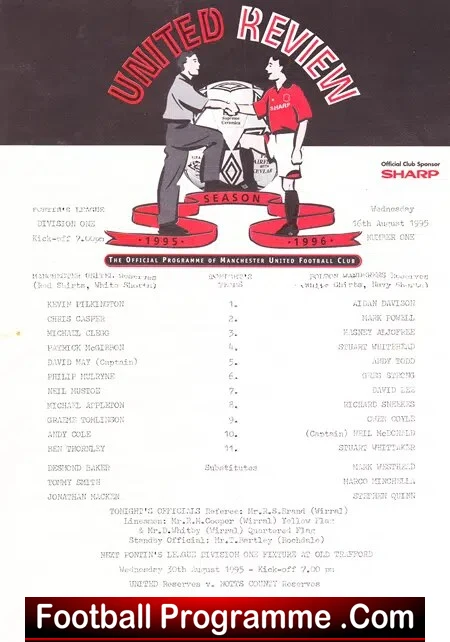 Manchester United v Bolton Wanderers 1995 - Reserves - David May - Image 2
