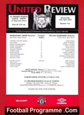 Manchester United v Bolton Wanderers 2000 – Reserves Match