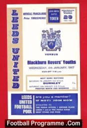 Leeds United v Blackburn Rovers 1967 – Youth Match