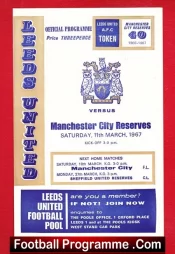 Leeds United v Manchester City 1967 – Reserves Match