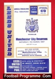 Leeds United v Manchester City 1967 – Reserves Match