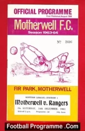 Motherwell v Glasgow Rangers 1963
