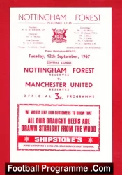Nottingham Forest v Manchester United 1967 – Reserves Match