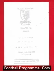 Hallam v Leeds United 1990 – Pre Season Friendly