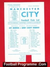 Manchester City v Derby County 1968 – Reserves Match