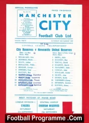 Manchester City v Newcastle United 1969 – Reserves Match