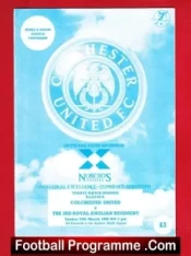 Colchester United v 3rd Royal Anglian Regiment 1990 – Army