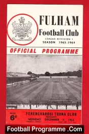 Fulham v Ferencvarosi Torna 1963 – Friendly Game Hungary Team