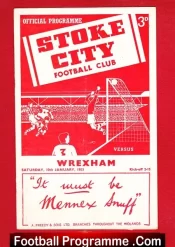 Stoke City v Wrexham 1953 – Inluding a Newspaper Review