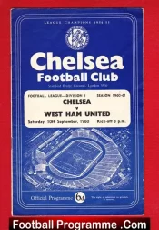 Chelsea v West Ham United 1960