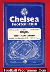 Chelsea v West Ham United 1960