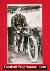 West Ham Speedway Arthur Atkinson Autographed Photo 1950s