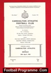 Carshalton Athletic v Enfield 1963