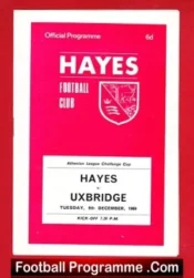 Hayes v Uxbridge 1969