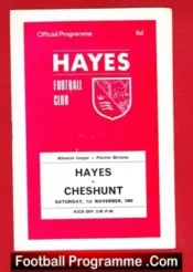 Hayes v Cheshunt 1969 – 1st November
