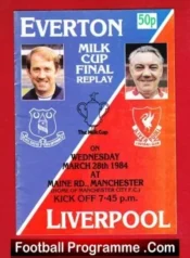 Everton v Liverpool 1984 – League Cup Final Replay at Man City