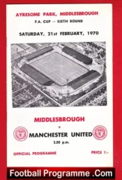 Middlesbrough v Manchester United 1970 – FA Cup