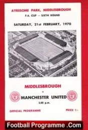 Middlesbrough v Manchester United 1970 – FA Cup
