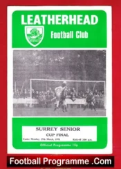 Tooting Mitcham v Woking 1978 – Senior Cup Final at Leatherhead