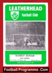Tooting Mitcham v Woking 1978 – Senior Cup Final at Leatherhead