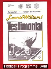 Lawrie Williams Testimonial Benefit Match Dumbarton 1978 Signed