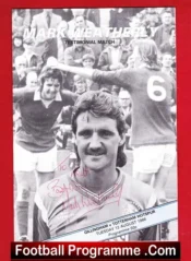 Mark Weatherly Testimonial Benefit Match Gillingham 1986 Signed