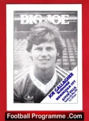 Joe Gallagher Testimonial Benefit Match Birmingham 1981 – Signed