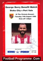 George Berry Testimonial Benefit Match Stoke City 1990 – Signed