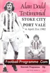 Alan Dodd Testimonial Benefit Match Stoke City 1982 – Signed