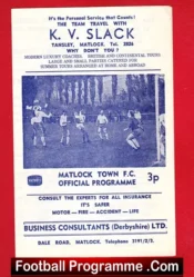 Matlock Town v Stafford Rangers 1972