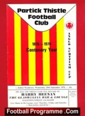 Partick Thistle v Bolton Wanderers 1976 – Friendly in Scotland
