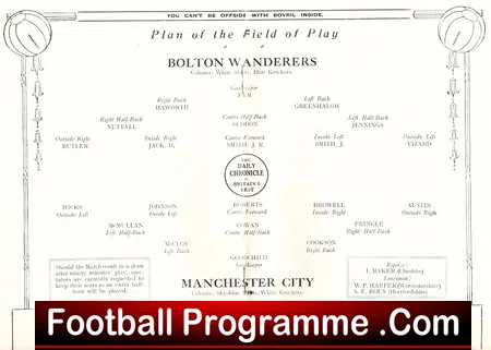Manchester City v Bolton Wanderers 1926 - FA Cup Final - Image 3