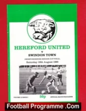 Hereford United v Swindon Town 1990 – Senior Cup Final