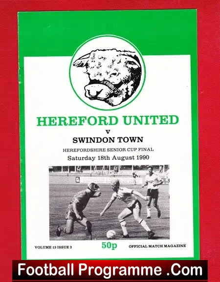 Hereford United v Swindon Town 1990 - Senior Cup Final - Image 2